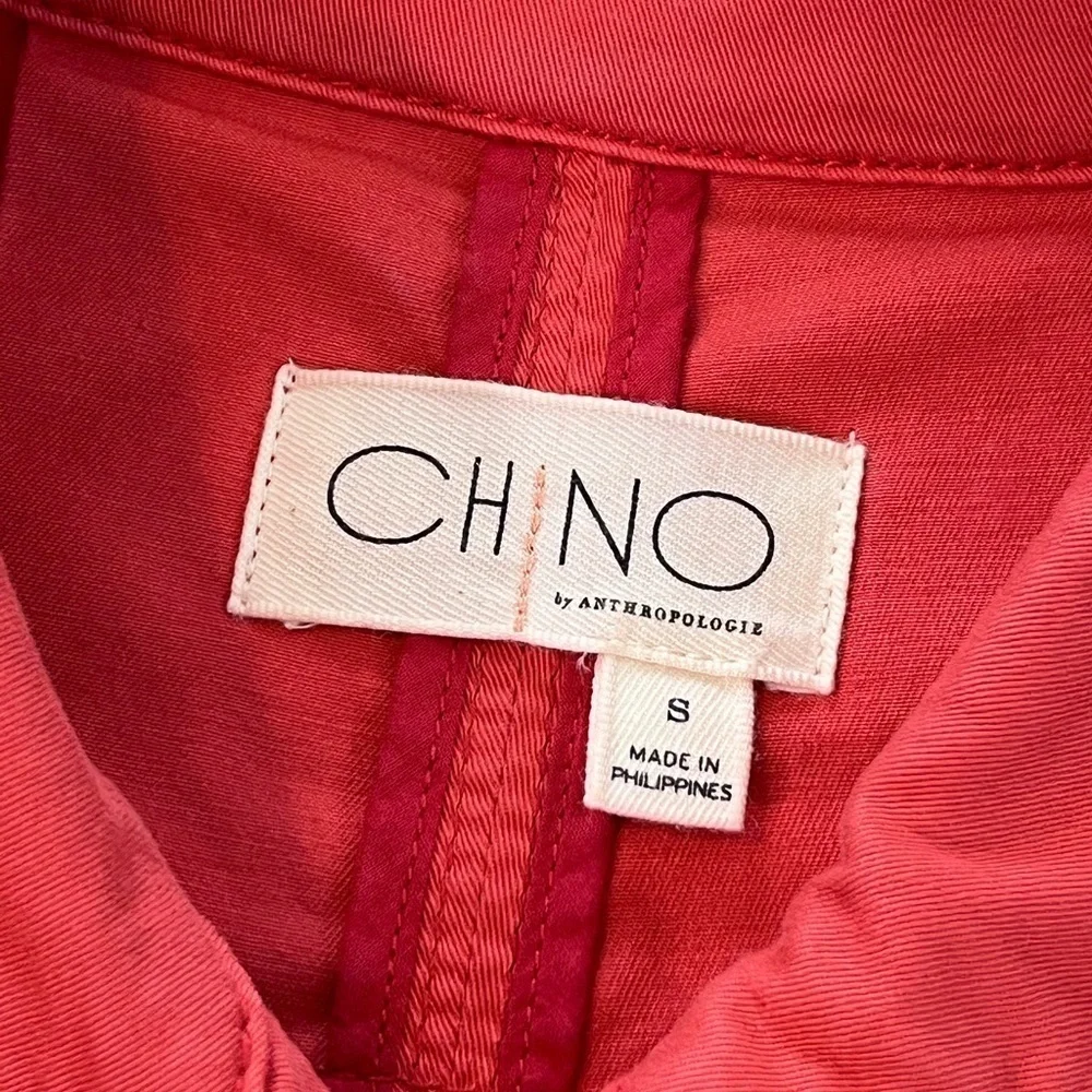 Anthropologie Orange Utility Jacket